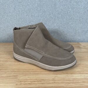 Clarks Cloudsteppers Womens Breeze Cora‎ Ankle Sz 10 wide Boot Taupe